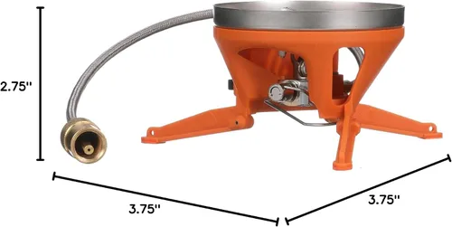 Miniatura 6 de Jetboil Luna - Quemador lateral satélite para Eureka! o estufas Jetboil Jetlink para acampar y mochileros