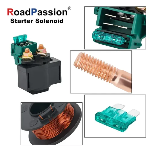 Miniatura 3 de Road Passion Relé solenoide de arranque 9CR6-150310 para Bayou 220 KLF220 1988-2002 Bayou 250 KLF250 2003-2010 KLX650 1993-1996 Vulcan 800 1996-2005