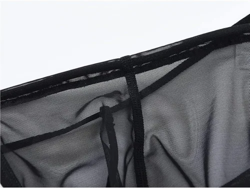 Miniatura 3 de TANBOM Tanga para hombre, con espalda en Y, de tiro bajo, transpirable, cómoda, de nailon, con bolsa