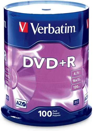 Miniatura 3 de Verbatim Discos DVD+R en Blanco Tinta AZO 4.7GB 16X Discos Grabables - Paquete de 25 Discos