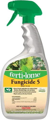 Miniatura 2 de Fertiloma (16112) Fungicida 5 Concentrado, Control de Enfermedades Vegetales y Bacterias, Listado OMRI (16 oz.)