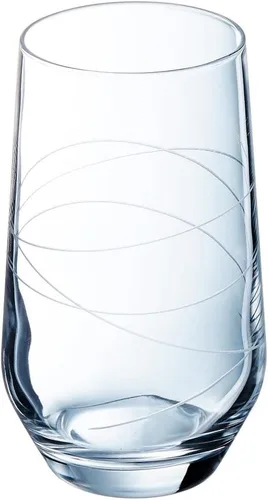 Miniatura 2 de Cristal d'Arques Paris Abstraction - Juego de 6 vasos de cristal Krysta para agua, jugos y otros blandos, brillo, transparencia y alta resistencia