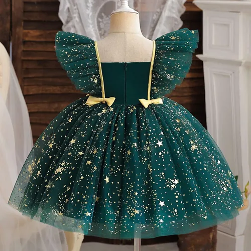 Miniatura 3 de Nileafes Vestido de princesa de tul para niñas pequeñas, vestido tutú de fiesta