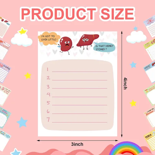 Miniatura 2 de Jetec 12 blocs de notas para enfermeras de 3 x 4 pulgadas, divertidos blocs de notas con juegos de palabras de apreciación de enfermería, bloc