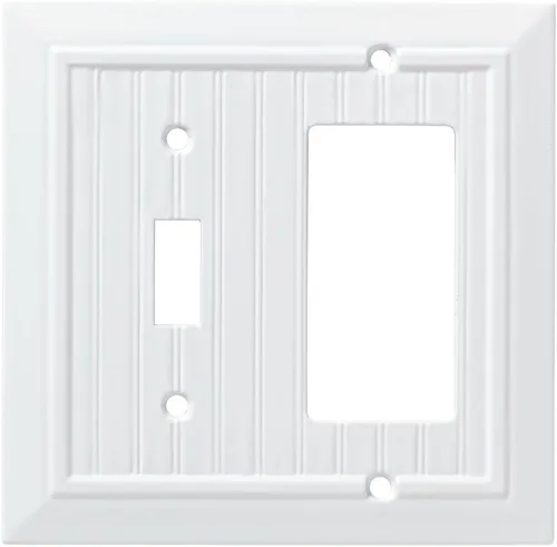 Miniatura 13 de Franklin Brass W35266-PW-C - Placa de pared clásica simple, cubierta para interruptor, cubierta N163:N192, blanco puro