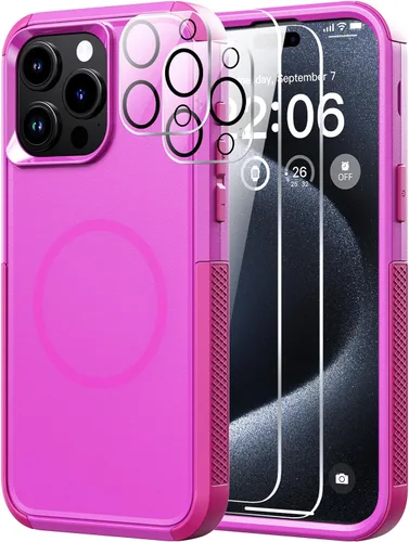 Miniatura 64 de Diverbox Funda para iPhone 13 [compatible con MagSafe] [con protector de pantalla] [a prueba de golpes] [a prueba de caídas] Funda de protección