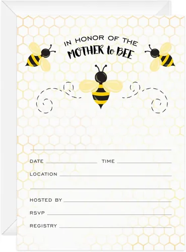 Miniatura 16 de Canopy Street Adventure Awaits - Invitaciones para baby shower / 25 invitaciones de baby shower con temática de montaña en blanco de género neutro