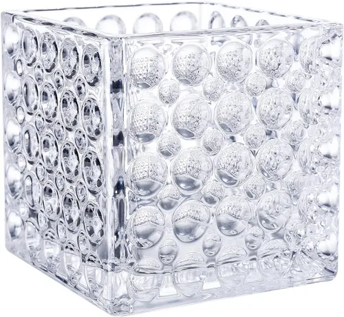 Miniatura 9 de Heavy Glass Flower Vase Thickened Modern Crystal Sparkle Vases Table Centerpiece for Wedding Party Home Décor Housewarming Bedroom Living Room and
