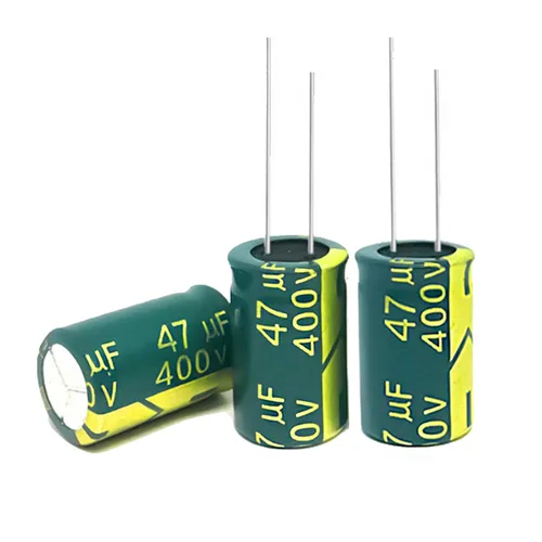 Miniatura 10 de 20 condensadores electrolíticos de 10 UF/400 V, condensadores electrolíticos de aluminio de alta frecuencia para refrigerador, TV, monitor LCD