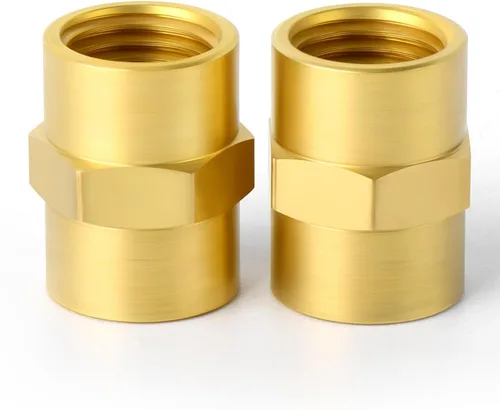Miniatura 8 de GASHER 5 piezas de tubería de latón, acoplamiento, adaptador reductor, 1/2 "x 3/8" NPT hembra