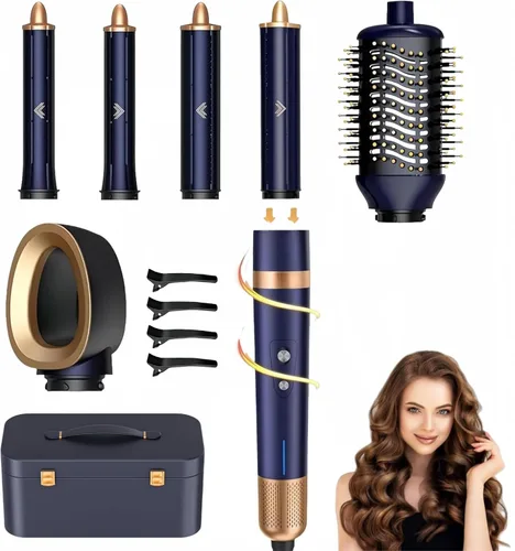 Miniatura 9 de T-GOGO Cepillo secador de pelo profesional: 6 en 1 juego de peinado y secadora de cabello de aire caliente, potente rizador de aire de aire de alta
