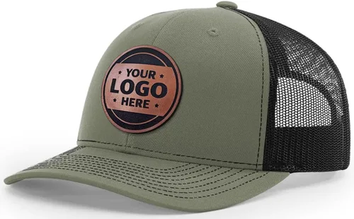Miniatura 44 de Sombrero de parche de cuero de camionero personalizado grabado con láser