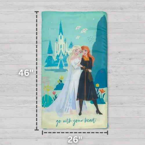 Miniatura 3 de Frozen 2 - Juego de 2 bolsas para dormir y bolsa de dormir y bolsa de dormir para niños, 46 pulgadas de largo x 26 pulgadas de ancho