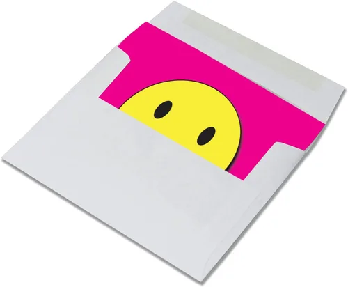 Miniatura 3 de Small World Greetings Paquete de 24 tarjetas de cara sonriente, 6 diseños coloridos, interior en blanco con sobres, 5.5 x 4.25 pulgadas, cumpleaños