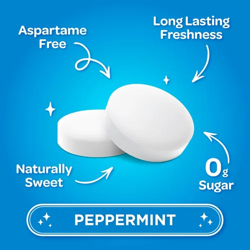 Miniatura 5 de PUR Mentas Mentas para aliento fresco sin aspartame Elaboradas con xilitol Sin azúcar, veganas, sin gluten Sabor natural a menta piperita