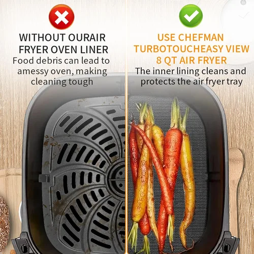 Miniatura 6 de Revestimientos para Horno para la Parte Inferior del Horno, 10"x9.7" Forros Reutilizables Antiadherentes Resistentes al Calor para Tostadora