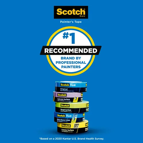 Miniatura 6 de Cosco Three Step Max Steel Work Platform & Scotch Cinta de pintor original multisuperficie, 94 pulgadas x 60 yardas (180 yardas en total), 2090, 3