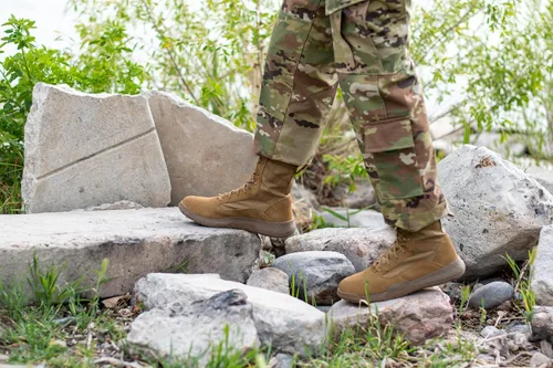 Miniatura 2 de Belleville TR501 AMRAP Botas militares y de entrenamiento atlético para hombre de 8 pulgadas - Botas de fuerza aérea/ejército OCP ACU - Piel