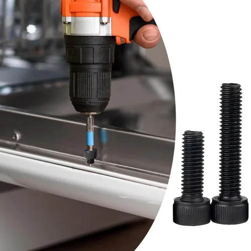 Miniatura 7 de Tornillos y tuercas M4 x 0.236 in, 0.315 in, 0.394 in, 0.472 in, 0.630 in, 0.787 in, 0.984 in, cabeza hexagonal, tornillos y tuercas, tornillo