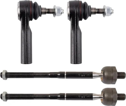 Miniatura 147 de TRQ Juego de barras de acoplamiento delanteras interiores y exteriores de 4 piezas compatible con Jeep Cherokee 1991-2001 y Comanche 91-92