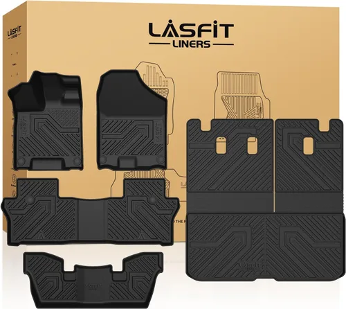 Miniatura 18 de LASFIT Alfombrillas para Honda Civic Sedan 2016-2021 y Hatchback 2017-2021 y Coupe 2016-2020, Alfombrillas de TPE de Ajuste Personalizado para Todo