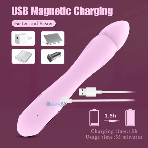 Miniatura 2 de Vibradores de punto G, anillo vibrador para parejas, vibrador para parejas, juguetes sexuales para mujeres y hombres (color: rosa)