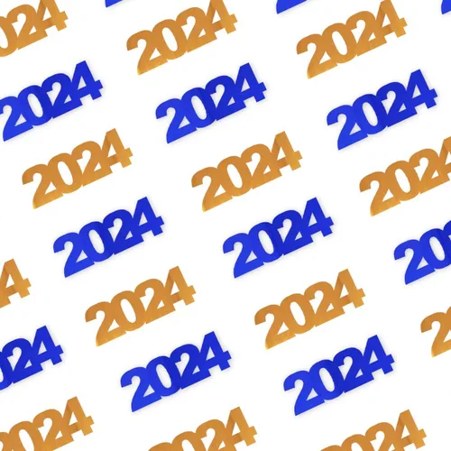 Miniatura 35 de Confetti Year 2024 Negro, Azul Royal Combo - 2 bolsas de media onza (1 oz)
