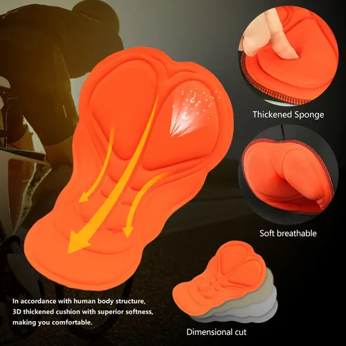 Miniatura 6 de LIXADA Camiseta de ciclismo para hombre de manga corta con pantalones cortos acolchados de secado rápido para verano, ropa corta para bicicleta
