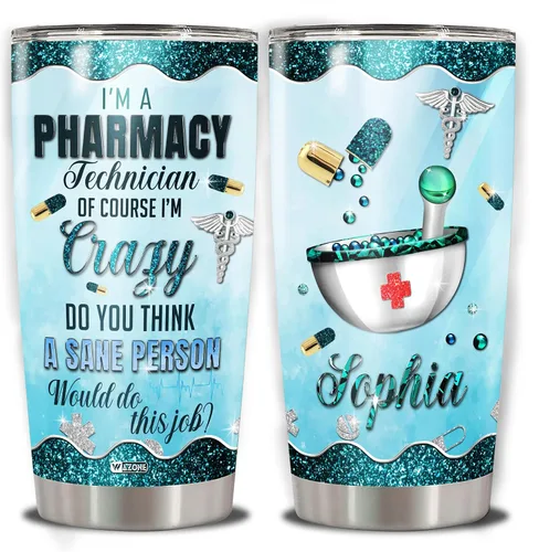 Miniatura 20 de WAZONE Vaso de acero inoxidable personalizado con datos nutricionales de baterista, 20 onzas, 30 onzas, nombre personalizado, con texto "I Play