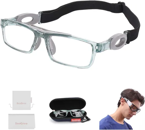 Miniatura 19 de SooGree Sports Goggles Racquetball Glassess Basketball Football Soccer Goggles for Men & Women Adjustable Strap