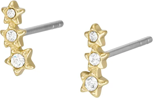 Miniatura 2 de Fossil - Aretes tipo dormilona de acero inoxidable para mujer de tono dorado