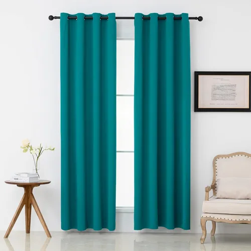 Miniatura 17 de Pickluc Cortinas Opacas Azul Marino para Sala de Estar, Cortinas Bloqueadoras de Luz con Ojales, Aislamiento Térmico, Reducción de Ruido, 52 Azul