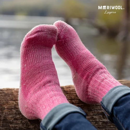 Miniatura 5 de MERIWOOL - Calcetines de lana merino, para senderismo para niños (3 pares)