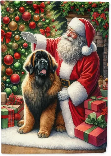 Miniatura 15 de Caroline's Treasures DAC4159CHF - Bandera de casa de Husky siberiano y Papá Noel para porche, grande, para colgar en la pared, poliéster
