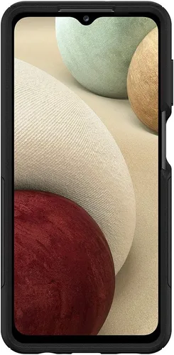 Miniatura 2 de OtterBox Funda Samsung Galaxy A12 Commuter Series Lite, negra, delgada y resistente, apta para bolsillo, con acceso abierto a puertos y altavoces