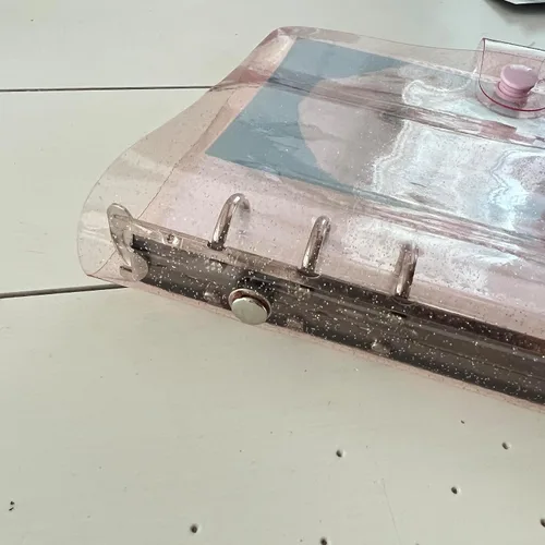 Miniatura 2 de Álbum de Fotos de Cabina de Fotos 2x6 - Cuaderno con Purpurina de 6 Anillos Carpeta Brillante con 20 Fundas para Fotos de 2 por 6 - Se Adapta a 80