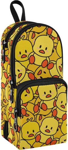 Miniatura 19 de Bolsa de lápiz colorida Bolsa de lápices duradera Caja organizadora Casos de papelería Estuche para lápices Estuche de pluma Colorido