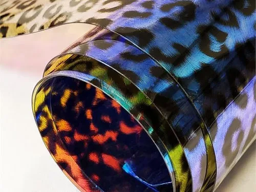 Miniatura 8 de The Yard - Tela de vinilo de plástico con estampado de leopardo transparente de calibre 30, 54 pulgadas de ancho, vendido por The Yard (dorado)