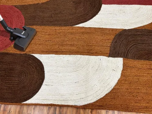 Collection - Alfombra de pasillo de yute hecha a mano de 3 x 10 pies para cocina, pasillo, alfombra de fibra natural, alfombra decorativa de yute