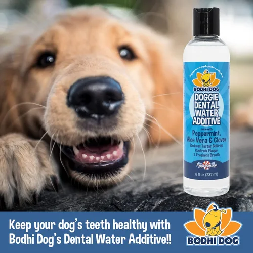Miniatura 4 de Bodhi Dog Aditivo de agua dental de menta para perros y cachorros, refresca el aliento, reduce el sarro, promueve encías saludables, cuidado bucal