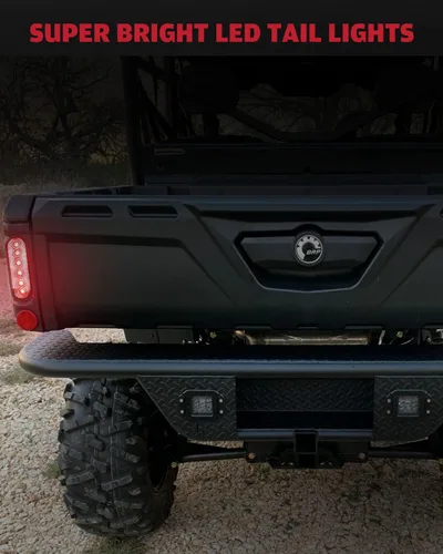 Miniatura 6 de A & UTV PRO Defender - Kit de luces traseras LED, montaje de luces traseras de freno trasero para 2016-2025 Can Am Defender MAX HD5 HD8 HD9 HD10