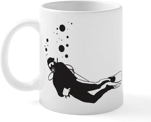 Miniatura 13 de CafePress Scuba Flag Diver Taza de café de cerámica de 11 oz (11.0 fl oz)