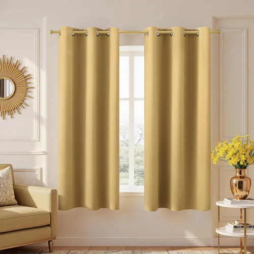 Miniatura 163 de Cortinas opacas de 72 pulgadas extra anchas para dormitorio, puerta corrediza de vidrio y patio, 2 paneles con ojales para oscurecer ventana grande