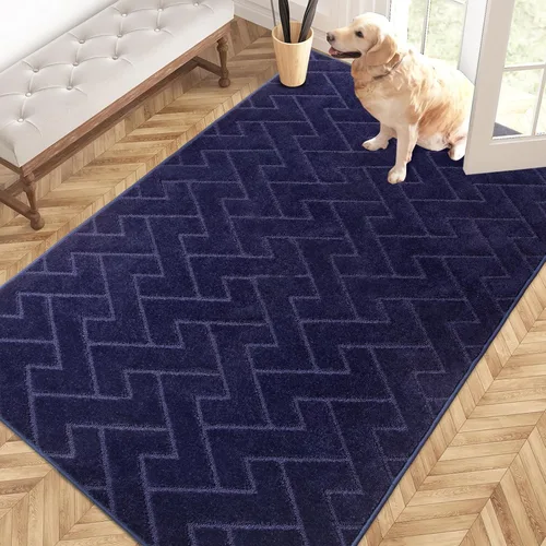 Miniatura 47 de PURRUGS Alfombra de fácil cuidado de 6 x 9 pies, antideslizante, lavable a máquina, tapete para puerta de perro, resistente a las manchas