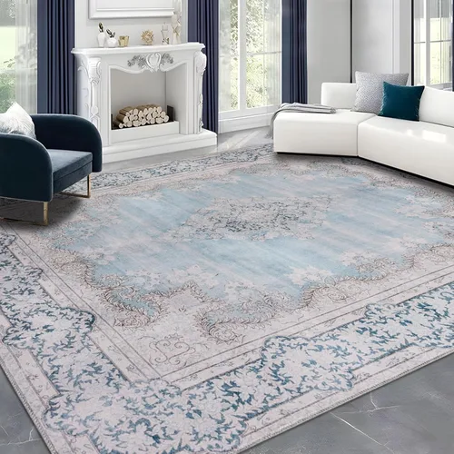 Miniatura 14 de DECOMALL Alfombra lavable de 2 pies 6 x 9 pies, alfombra para pasillo con respaldo de goma, antideslizante para cocina Rojo rosa