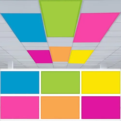 VIHOSE 6 piezas de cubiertas de luz fluorescente para luces de techo en el aula, cubiertas de luz magnéticas para filtros de aula, oficina, escuela,