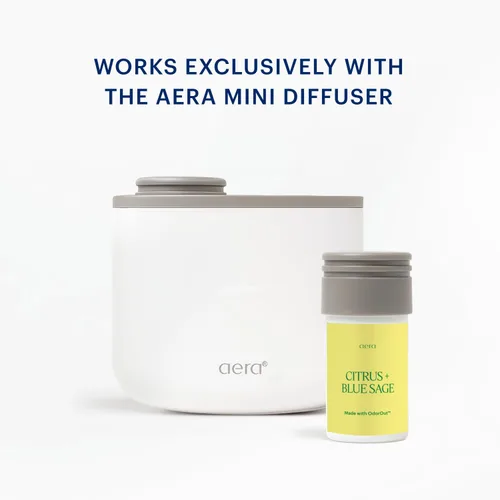 Miniatura 5 de Aera Mini Home Hygiene Citrus + Blue Sage - Recambio de cápsula de fragancia de aceite esencial – Notas de limón picante, lima, geranio y madera