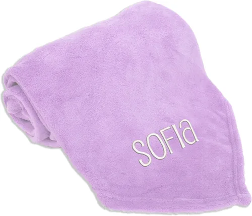 Miniatura 12 de Threadart Manta personalizada bordada con nombre súper suave y ultrasuave, manta de forro polar de 50 x 60 pulgadas, bordado personalizado incluido