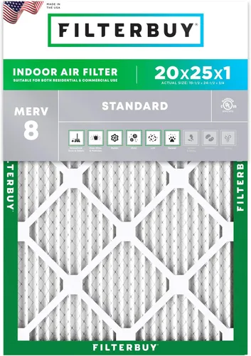 Miniatura 24 de Filterbuy - Filtro de aire MERV 8 de 8x14x1, defensa esencial contra el polvo y las alergias (1 unidad), filtros plisados electrostáticos
