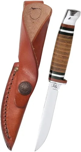 Miniatura 5 de Funda de piel pequeña para cuchillo de cazador